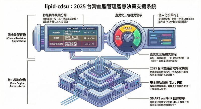 台灣血脂 CDS 決策支援系統架構圖