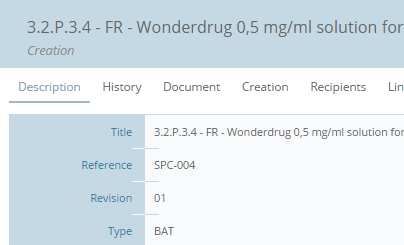Ennov Doc 使用者介面 — 含元數據欄位的文件表單