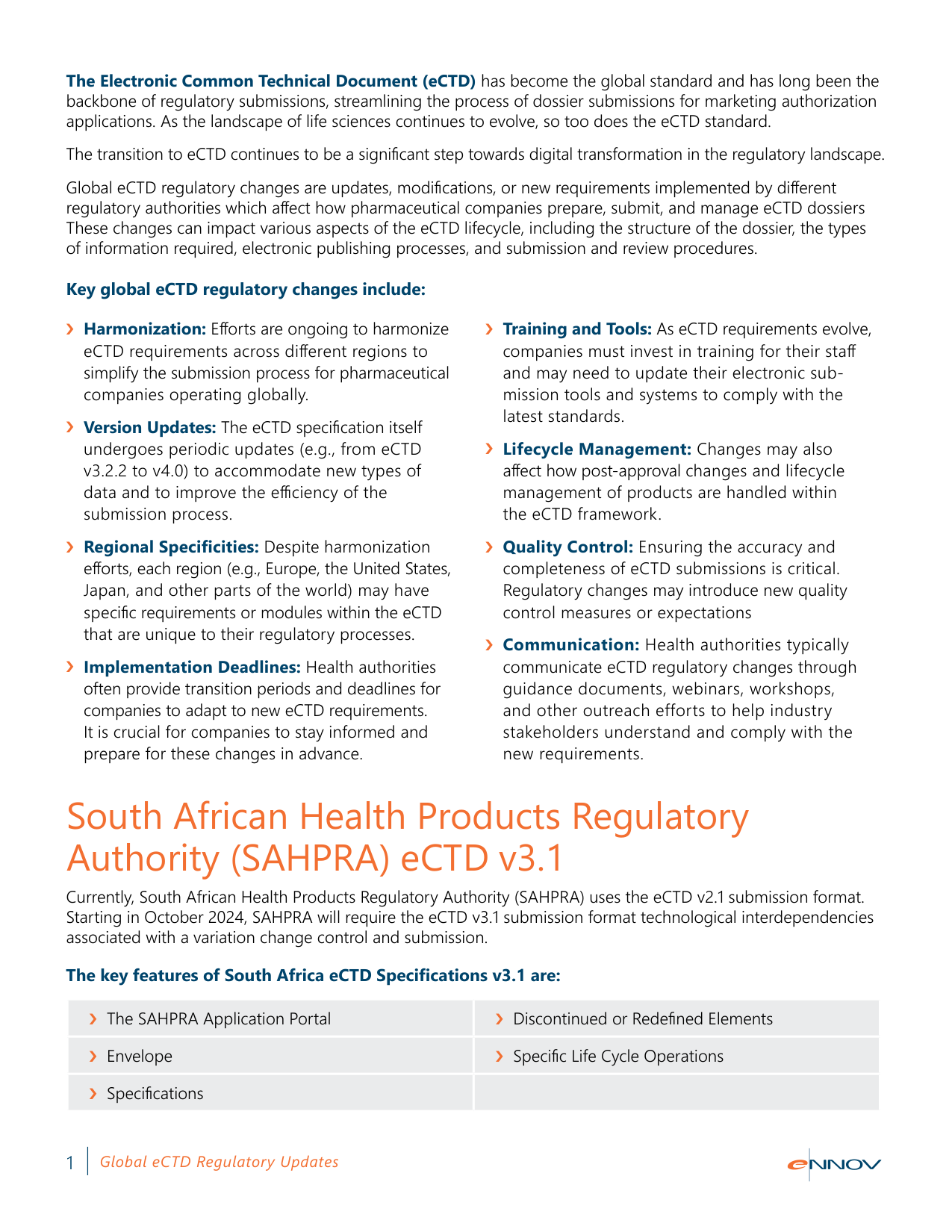 全球 eCTD 法規更新白皮書
